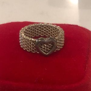 Tiffany & Co. Jewelry - 100% Auth Tiffany & Co. Somerset Mesh Heart Ring Tiffany & Co. Jewelry - 100% Auth Tiffany & Co. Somerset Mesh Heart Ring